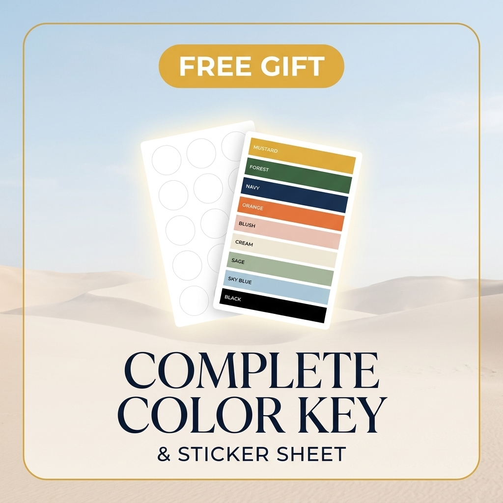 Complete Color Key & Sticker Sheet (Free Gift)