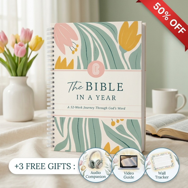 The Bible In A Year: A 52-Week Study (50% OFF)