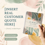 The Bible In A Year: A 52-Week Study (50% OFF) 3