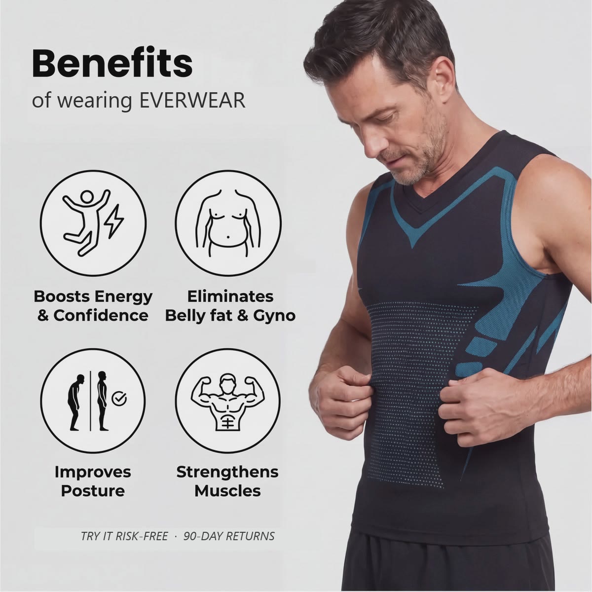 EVERWEAR Men's V-Neck Compression Tank
